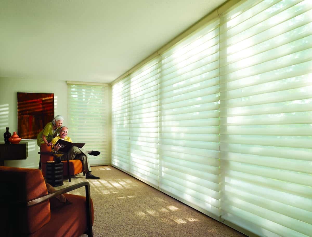 Silhouette® Window Shades near San Diego, California (CA) The simplistic beauty of white window treatments