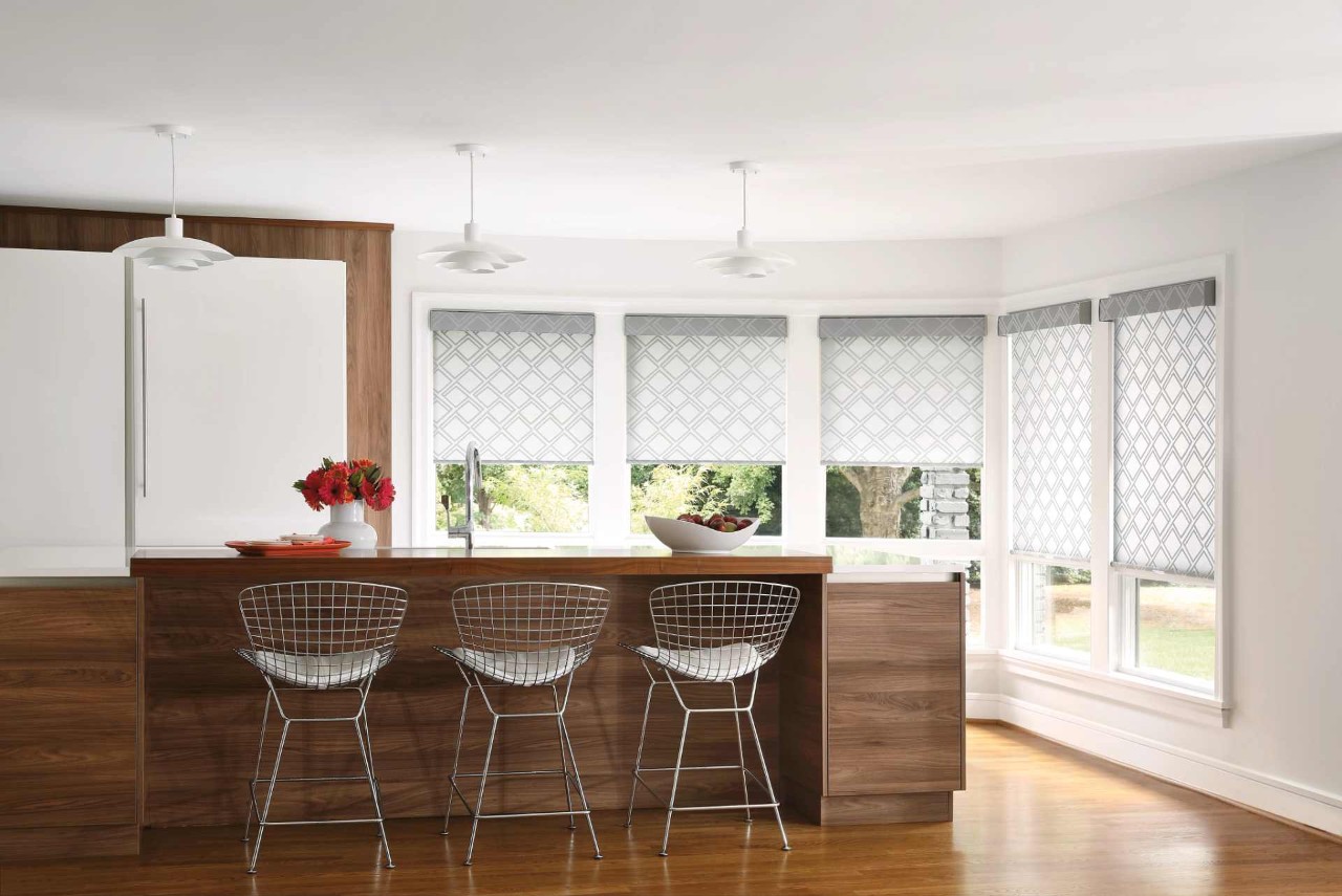 Hunter Douglas Designer Roller Shades, Custom window shades, kitchen window shades near Encinitas, California (CA)